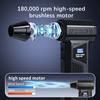 Super Powerful Turbo Air Blower - 180000 RPM Turbo Jet Fan,- Brushless Motor, 52m/s 4 Speed LED Light, 6000mAh Battery, Snow Blo
