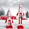 Cute Christmas Telescopic Doll Ornaments Red Merry Christmas Decoration  Xmas Festival Decor