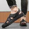 Trendy Designer Men Sandals Mesh Breathable Casual Shoes Lightweight Non-slip Beach Sandals Flip Flops Man Platform Cave Sandals