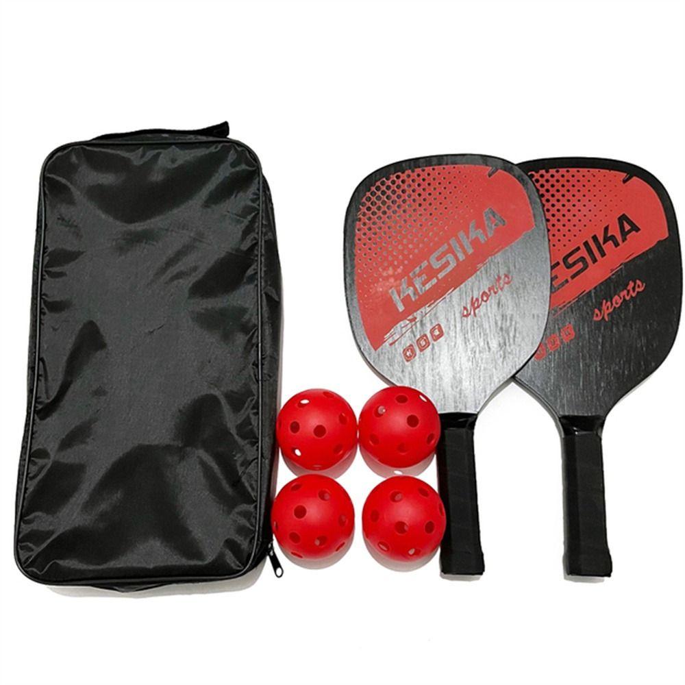 Non-slip Pickle Paddles Rackets Set Poplar Pickleball Paddles Racquet Sports Pickle Paddles  Child