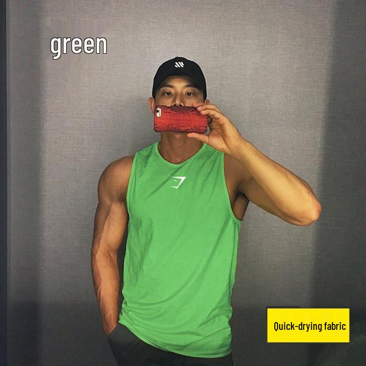 Gilet da Allenamento Senza Maniche Quick-Dry da Uomo Gymshark - Rete Estiva Girocollo