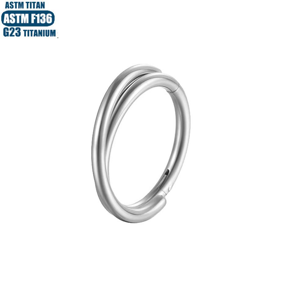 G23 Titan Nahtloser Crossover Septum & Tragus Nasenring Piercingschmuck