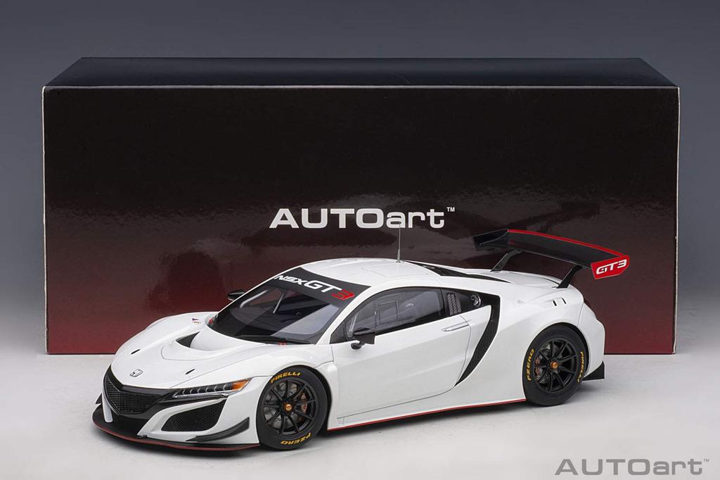 AUTOart Honda NSX GT3 2018 White Finished Product 81898 1/18