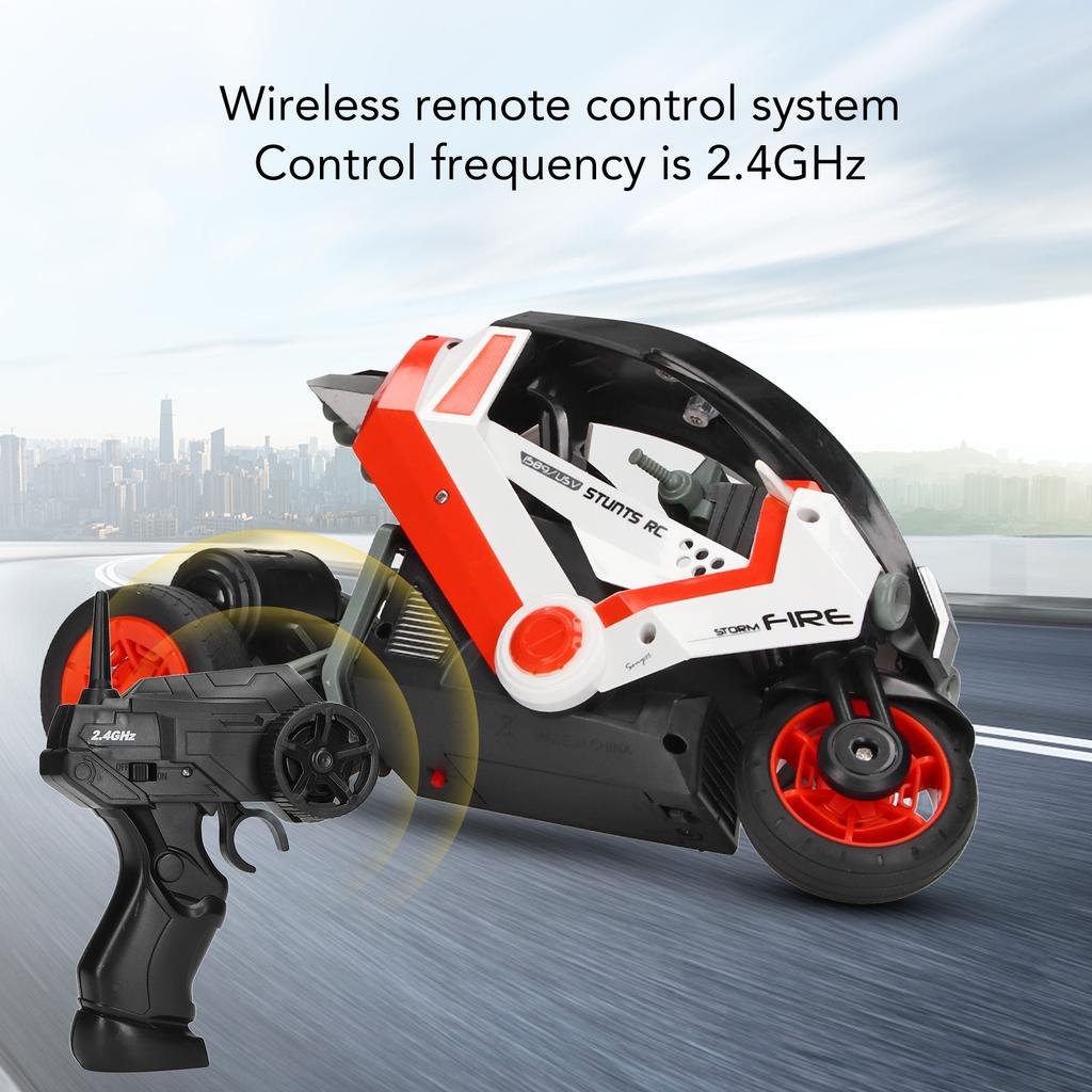 1:8 RC Drift Motorcycle High Speed 3 Wheeled Remote Control Stunt Motorcycle for Children Outdoor