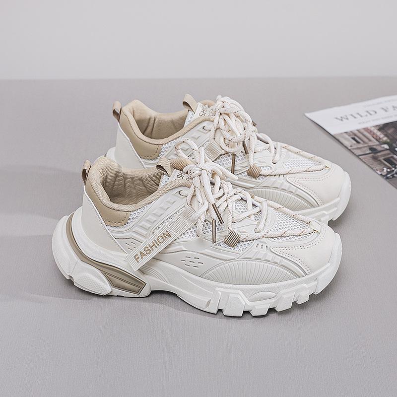 Women's Shoes Platform Dad Shoes Women's 2025 Autumn New Versatile Mesh Breathable Casual Shoes Running Sports Shoes Trendy Shoes