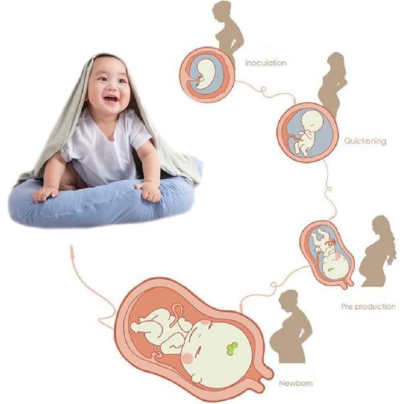 

Детский шезлонг для новорожденных дышащий и портативный чехол для детского шезлонга, предметы первой необходимости для новорожденных, органический хлопок, наполнитель из волокна (синий) синий