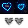 Solar Heart Shape Neon Light for Car Window Waterproof LED Mood Lamp with Suction Cup Romantic Atmosphere Decor