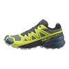 SALOMON Speedcross 5 Comfortable Fabric Abrasion Resistant Low top Trail Running Shoes Men's Black Yellow 416096