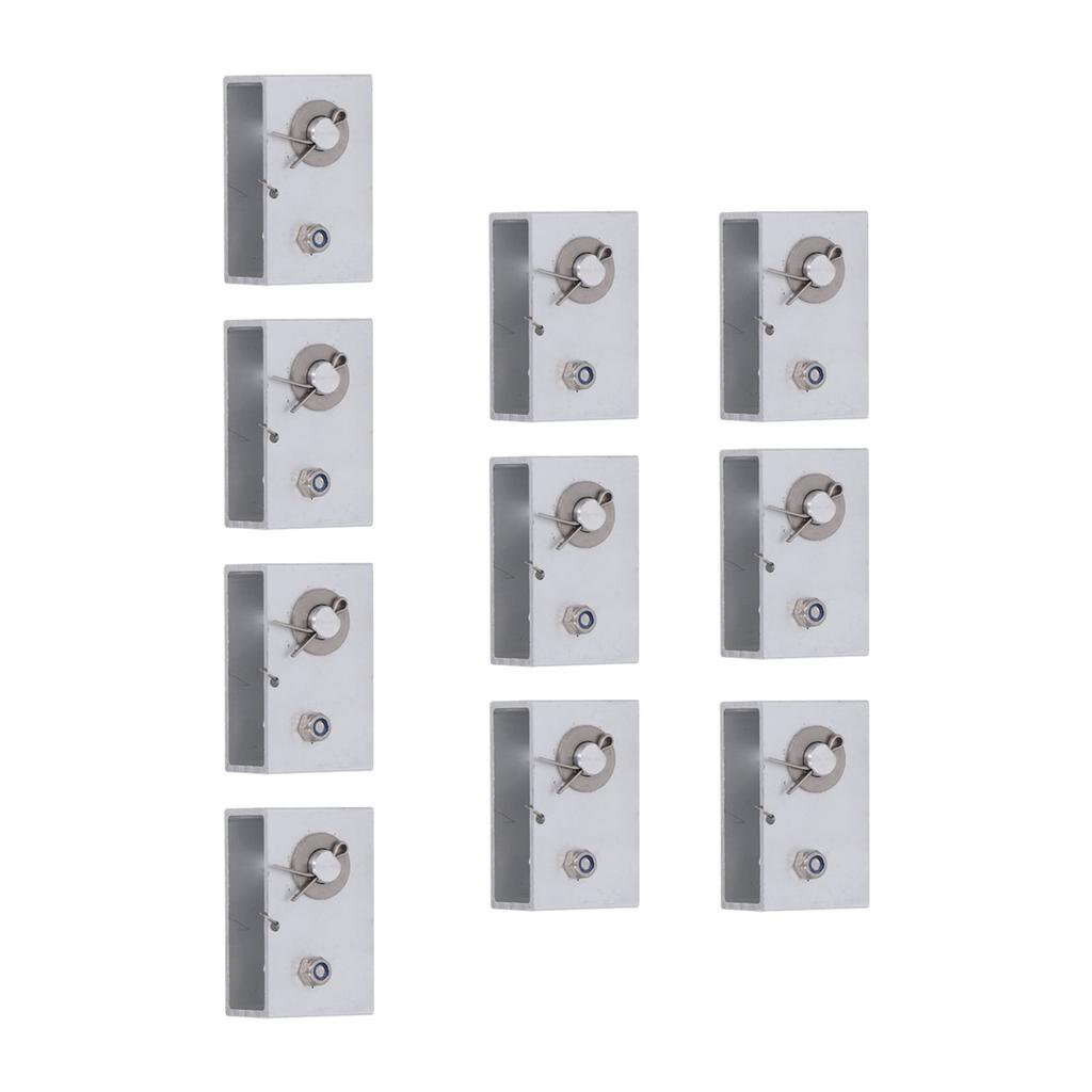 10pcs Electric Fence Wire Tensioner Aluminum Alloy Tension Fence Inline Tightener Anti Theft Alarm