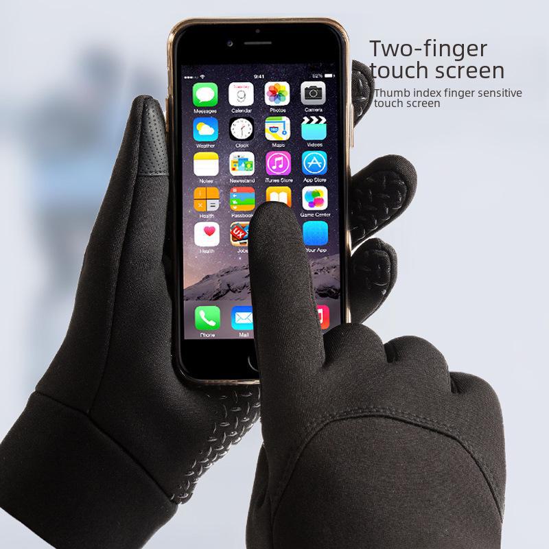 Mănuși calde de iarnă pentru bărbați pentru alergare în aer liber, alpinism, ciclism, fotbal și protecție împotriva frigului