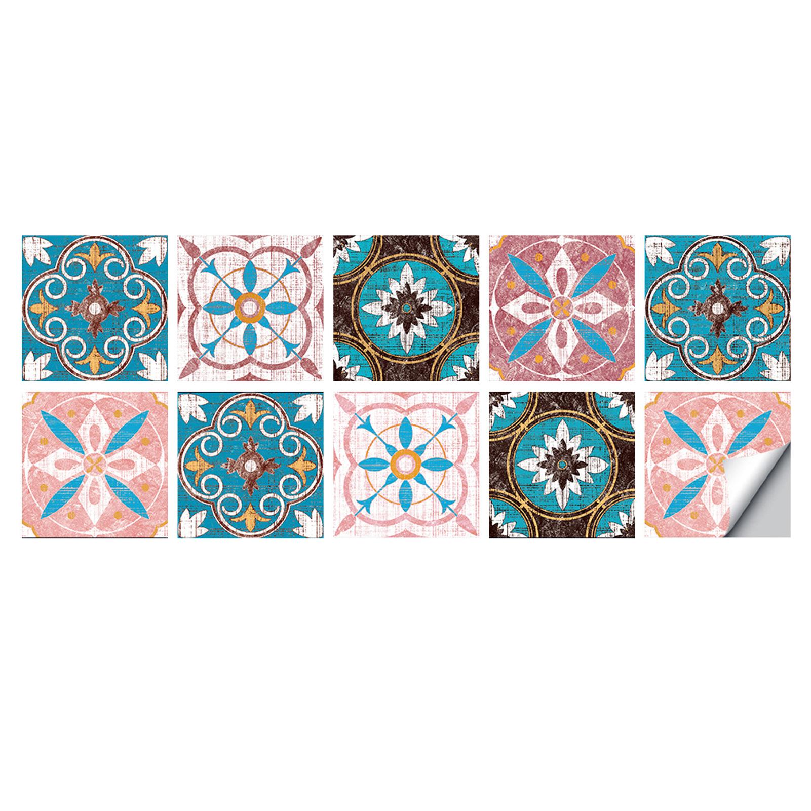 

10 шт. ПВХ водонепроницаемые наклейки на плитку для кухни и ванной комнаты самоклеящиеся настенные плитки 24 шт.