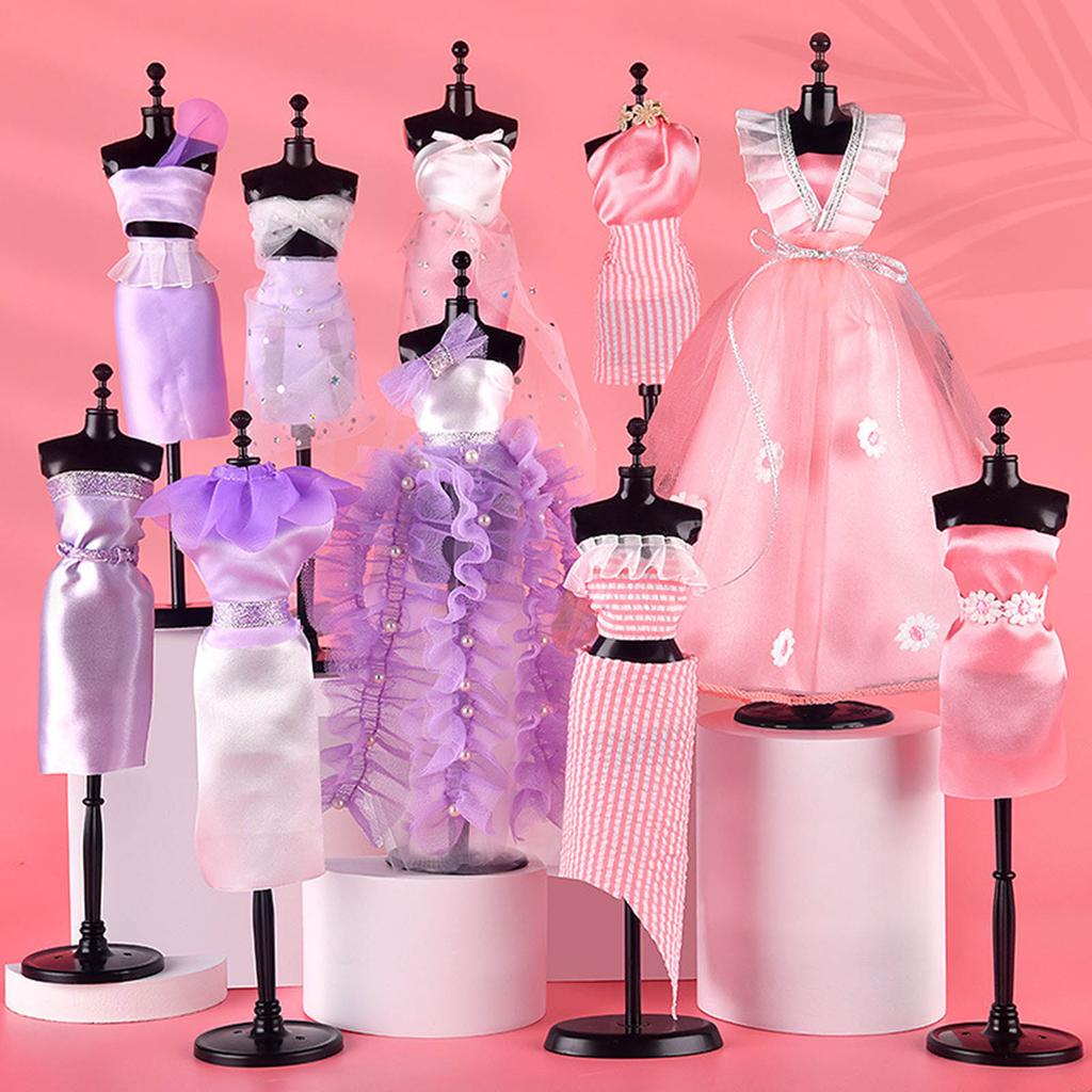 Doll Holder Doll Dress Stand Stable Doll Dress Rack Plastic Material Doll Clothes Hangers for Doll Clothes Dress