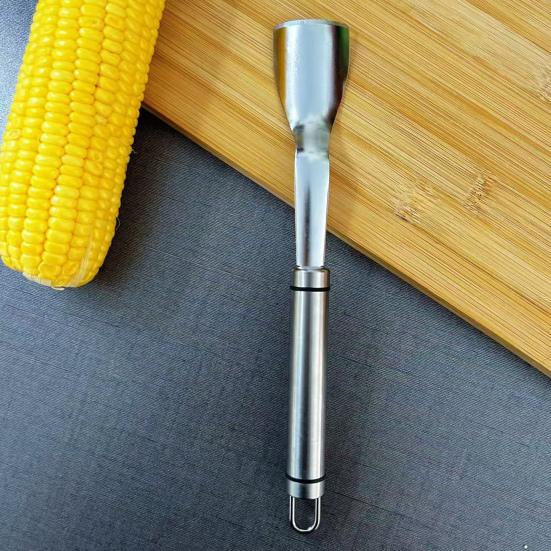 Corn Peeler Stainless Steel Corn Stripper Non-slip Corn Shucker Corn Kernel Remover for Home Kitchen