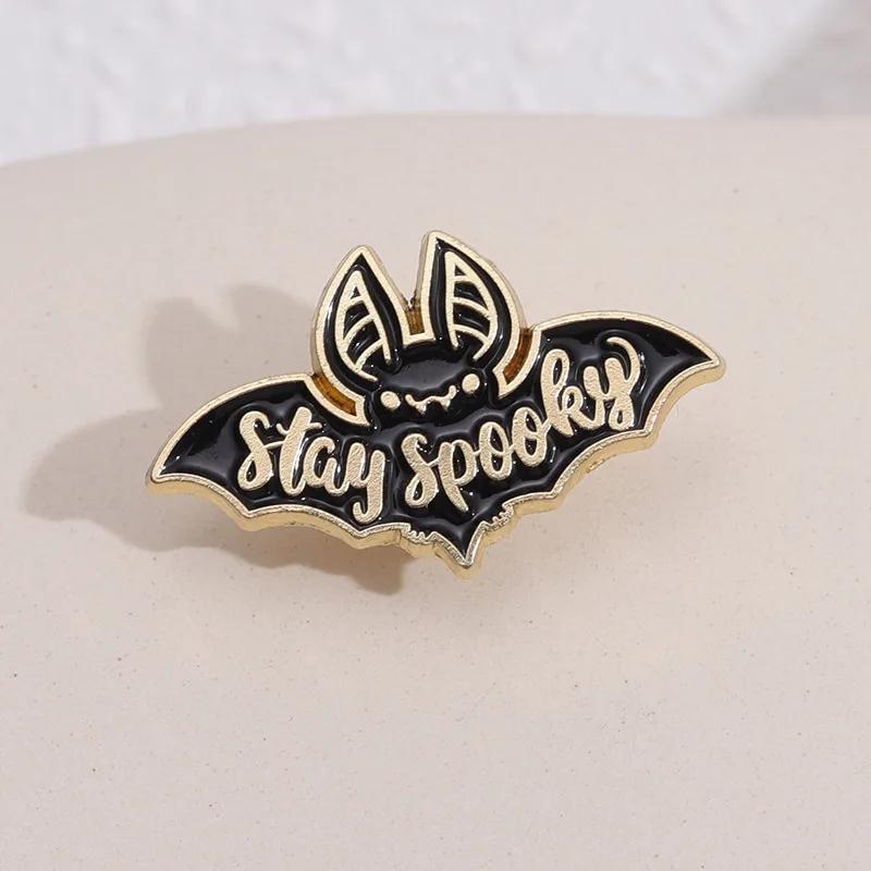 Bat Carton Enamel Lapel Pin Cartoon Metal Brooch Jewelry For Women Men Hat Backpack Bags Badge Pins Kids Gifts