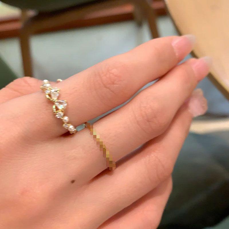 Elegant Diamond-Studded Butterfly Zirconia Ring for Women – High-End, Stylish Index Finger Band Adjustable Open