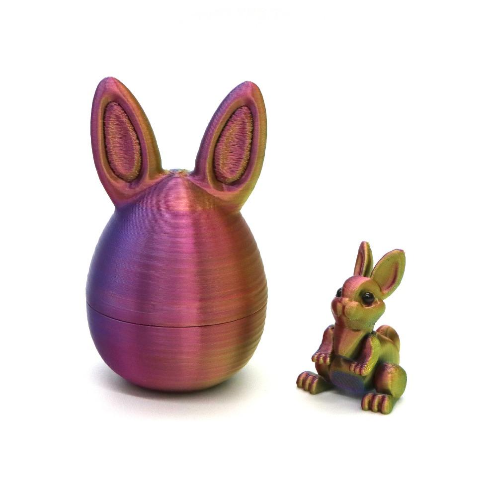 

Cute Mini Bunny Surprise Egg Creative Easter 3D Printed Toy Children s Easter Gifts Colorful