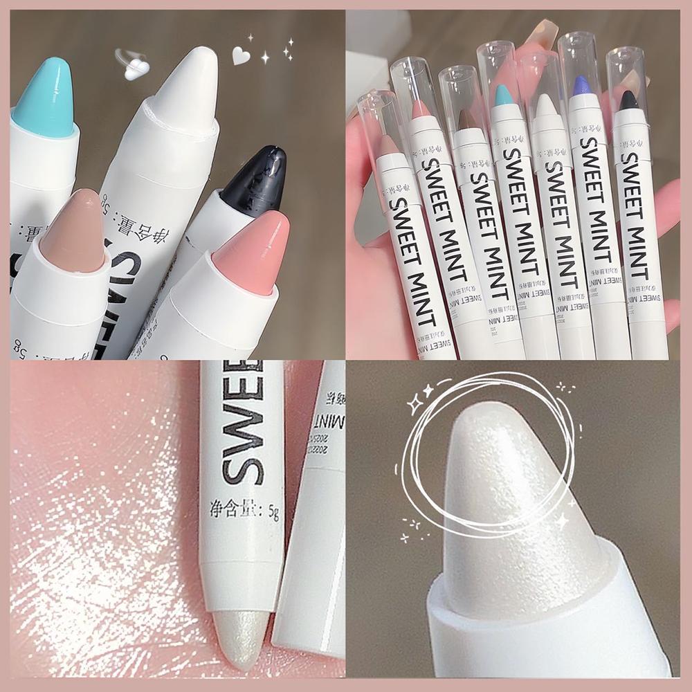 Eyeshadow Pencil Waterproof Long Lasting Glitter Shimmer Eye Shadow Pen Eyeliner Stick Eyes Makeup Tools