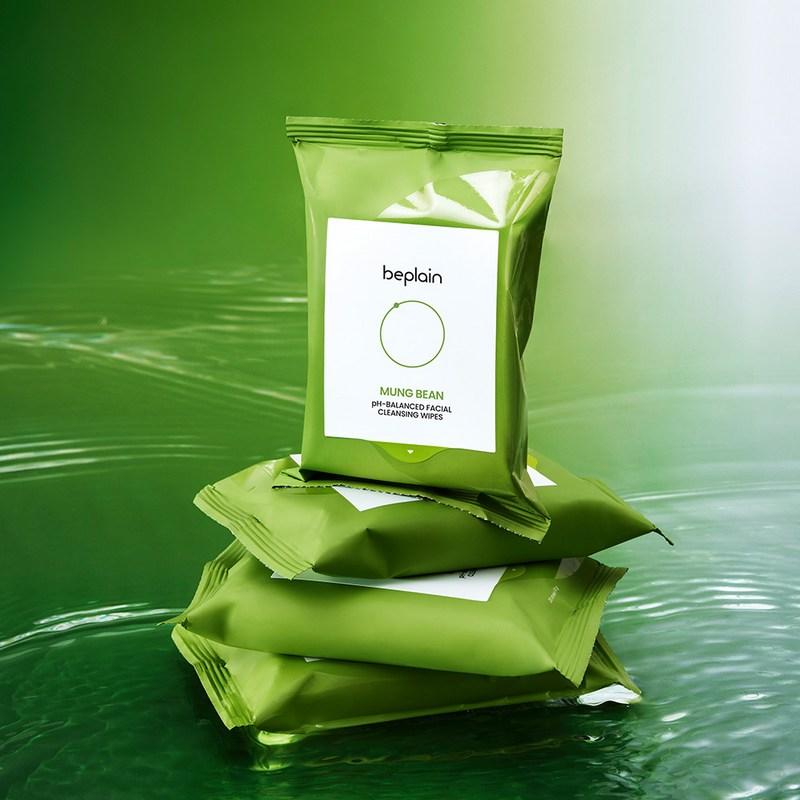 B.Plain Mung Bean Mildly Acidic Cleansing Tissues (80 Sheets Total), 1 pcs