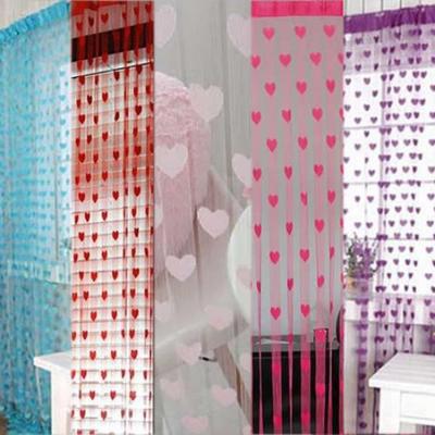 Wohnkultur 1x2m Herz Quaste String Tür Vorhang Fenster Raumteiler Volant