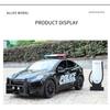 1/24 Tesla Model Y SUV Alloy Police New Energy Car Model Diecast Metal Vehicles Car Model Simulation Sound and Light Children Toy Gift