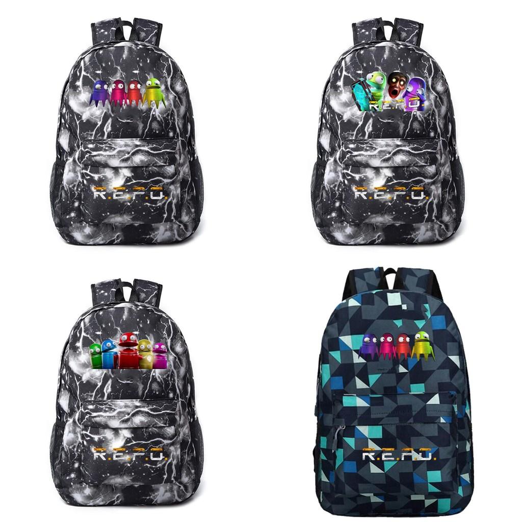 Repo Student Pattern Backpack Breathable Outdoor Use Schoolbag Gift Fashion