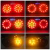 40 LED Motorcycle Tail Light Running Lamp Brake Stop&Turn Signal Light with License Plate Bracket for Motorcycle Street