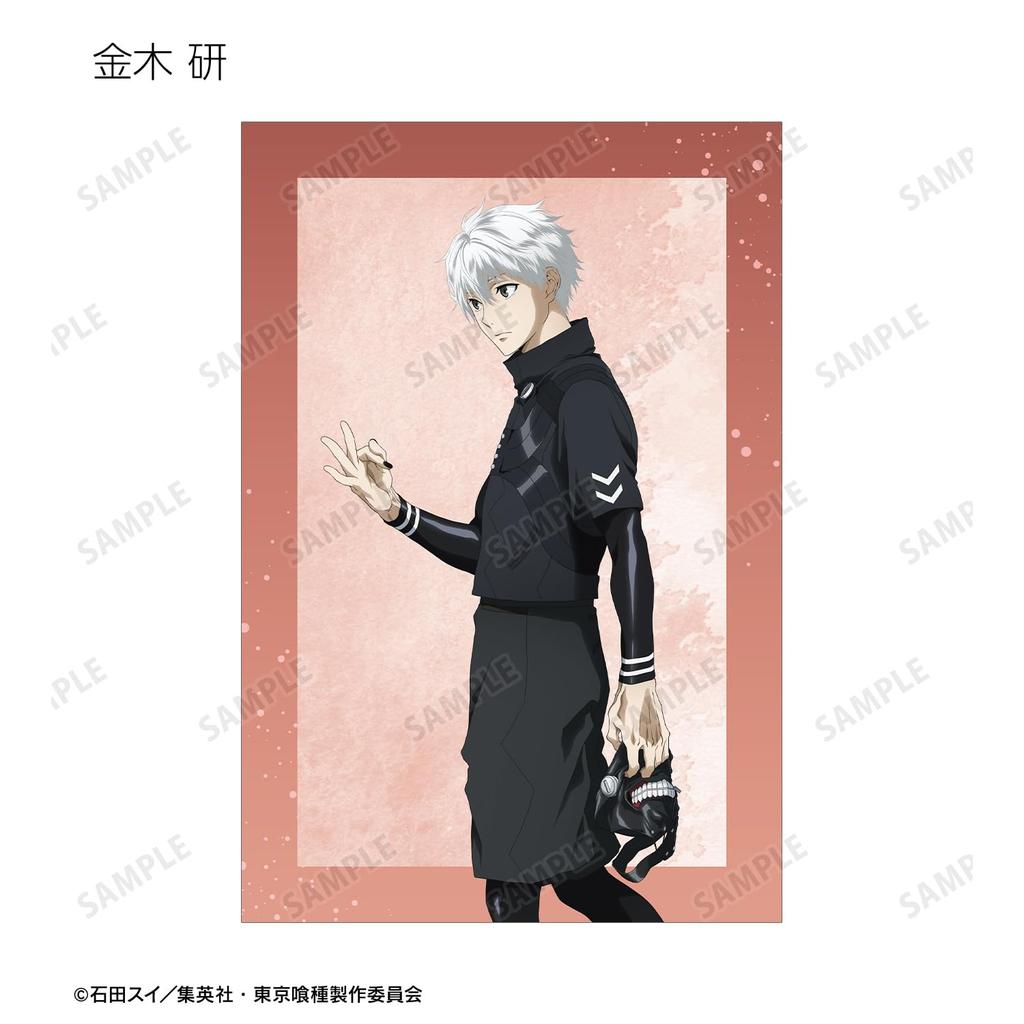 Conjunto de 6 postais com as ilustrações originais de da série anime de TV "Ayumi ver." "Tokyo Ghoul"