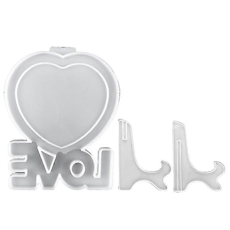Love Photo Frame Mold Silicone Bracket Mold Display Stand Resin Casting Mold
