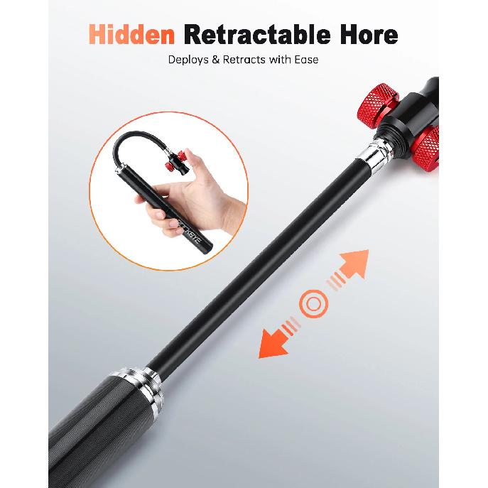 160PSI Bike Pump Drop-proof Aluminum Bicycle Air Pump Bicycle Tire Inflator MTB Mountain Road Cycling Pump
