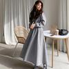 Autumn & Winter Plus Velvet Hoodie Dress: Ankle-Length, Waist-Cinched, Plus Size, Slimming Fit for Super Fairy Students