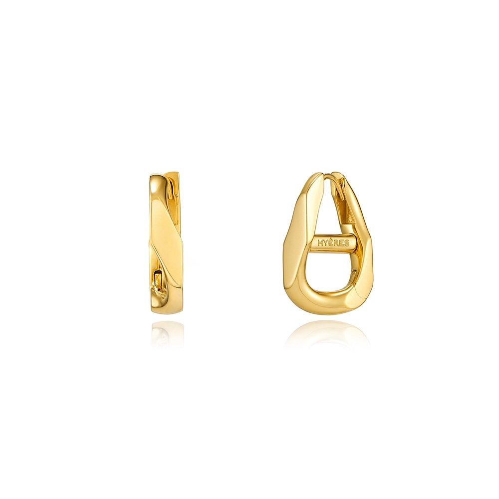 Eritre Silver (Y) Curve Emblem Earrings S Hl5E14519Y9Xxx