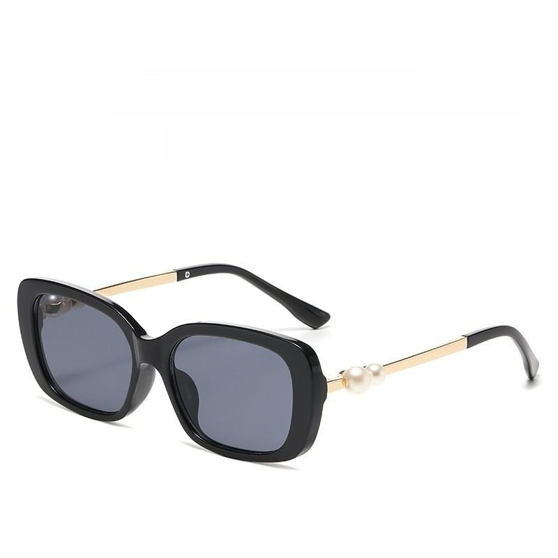 Small Fragrance Celebrity Style Pearl Leg Sunscreen Sunglasses For Fashion Girls Style A