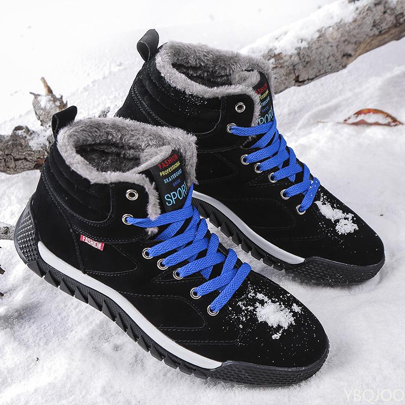 Fashionable Versatile New Autumn Winter Men's Shoes Casual Comfortable Warm Snow Boots Outdoor Minimalist Anti Slip Shoes