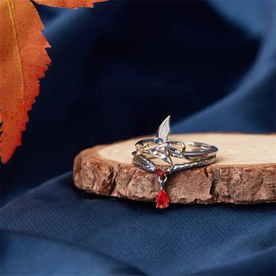 Anime Tian Guan Ci Fu Ring Hua Cheng Xie Lian Cosplay Einstellbare Unisex Geburtstag Paar Ringe Comics TGCF Schmuck Zubehör