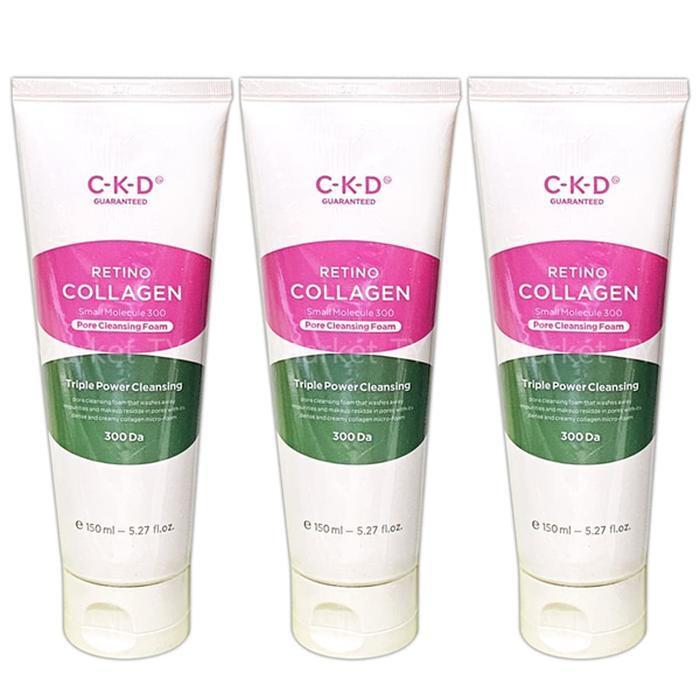 CKD Retino Collagen Low Molecular Weight 3000 Cleansing Foam 150ml x3 (28519452)
