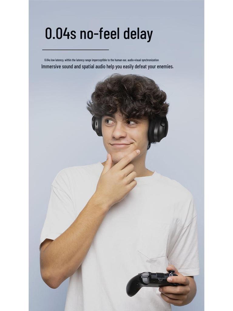 Ultra-Long Battery Life Over-Ear ANC Wireless Bluetooth Headphones with Full Coverage