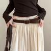 Luxury Design Business Waist Belt Pin Buckle Waistband Fashion Suede Leather Belt  For Women