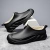 Fashion Low-top Shallow-mouth Men's Rain Shoes Men's One-pedal Water Shoes Rubber Shoes Rainy Day Versatile Men's Wading Shoes