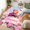 Custom Name Mermaid Garden Living Room Non-Slip Area Rug Soft Carpet for Bedroom Kids Playroom Sofa Office Home Decor Doormat