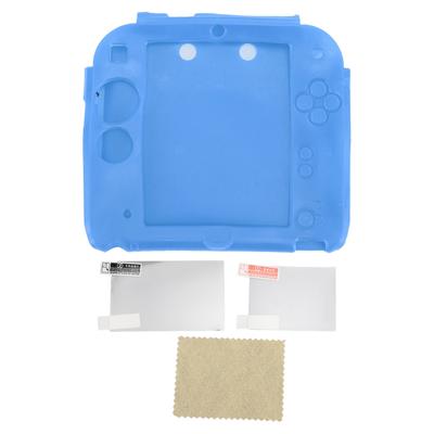 Silikonhülle für die Handheld-Spielkonsole 2DS, weiche Schutzhülle, kratzfest, mit Ober- und Unterseite