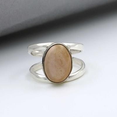 925 Sterling Silver Gemstone Ring, Pink Opal Ring, Designer Ring, Bohemian Ring, Gift For Her, Silver Jewelry, Handmade Ring