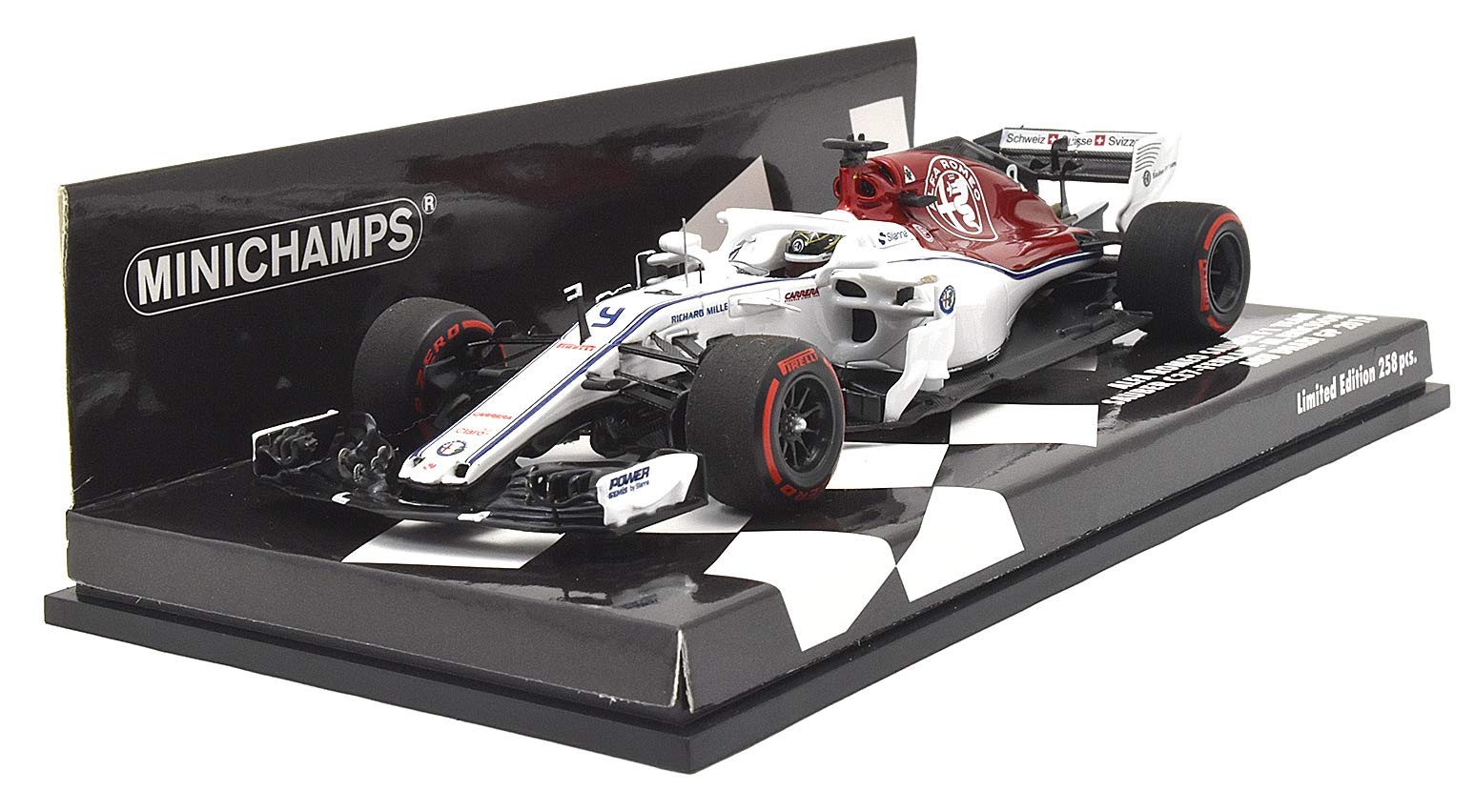 

Minichamps Команда Alfa Romeo Sauber F1 Ferrari C37 Маркус Эрикссон Гран-при Абу-Даби 2018 1/43