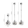 3Pcs Silver Candle Holder, Metal Candlestick Romantic Art Table Decoration For Home Dining , Wedding Photography Props