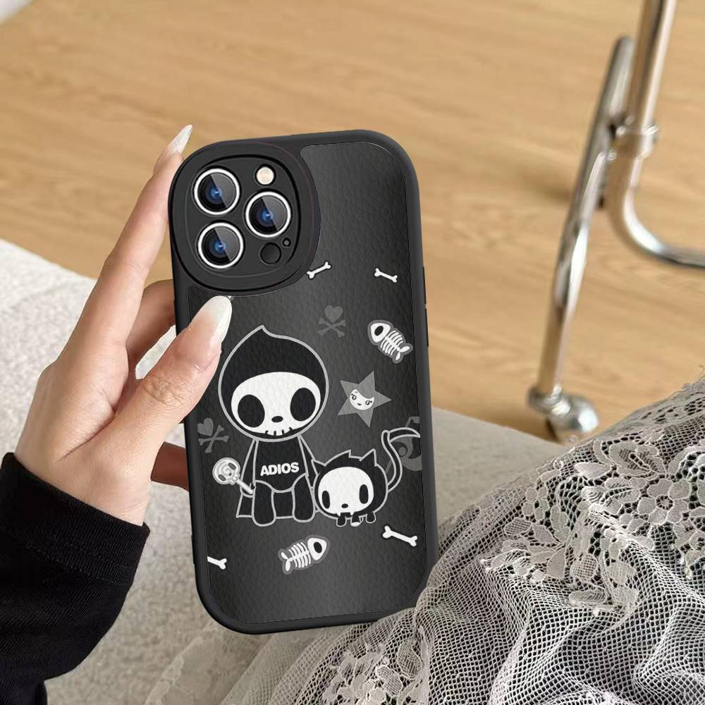 Japan Tokidoki Phone Case For IPhone 16 15 14 13 Pro Max 11 12 Plus Leather Silicone Cover