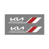 AAOI1 2 Pezzi Emblema Cristallo Auto Decalcomanie Decorazione Auto Adesivi Tergicristallo per KIA Soul Sorento K2 K5 Picanto Optima Sportage Cerato