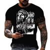 Summer Men's Printing Famous Wrestling Competition T-shirt Children's Street Round Neck Sports Large Top