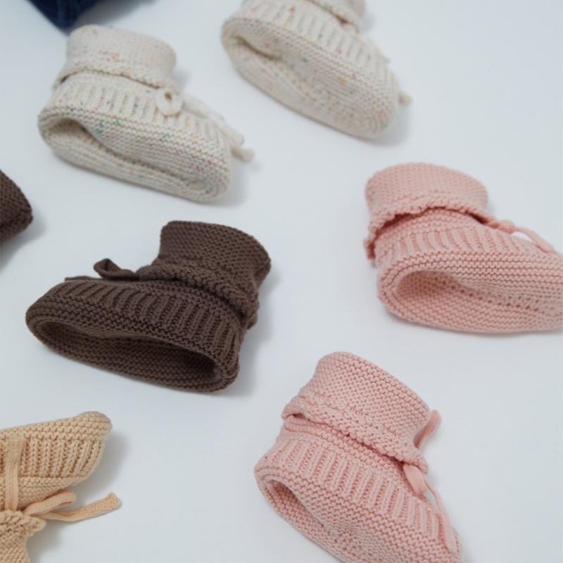 Handicraft Knitted Thermal Baby Shoes Soft First Walking Shoes for Baby Infant Prewalker Shoes Footwear Breathable