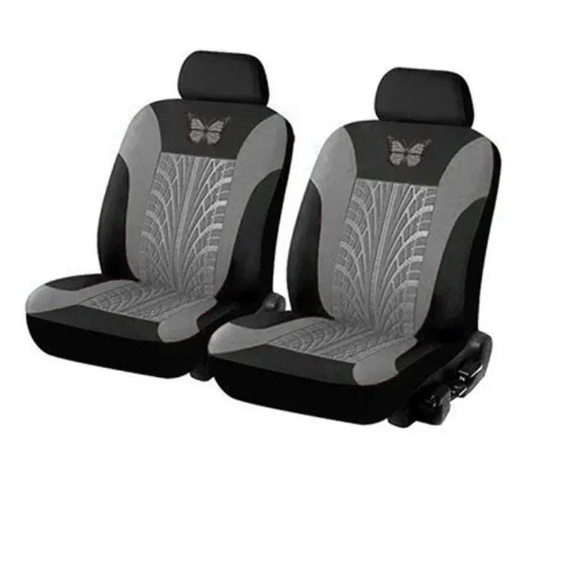 Funda de Asiento de Coche Juego Completo, Funda de Asiento para Coche Bordada con Patrón de Mariposa Universal