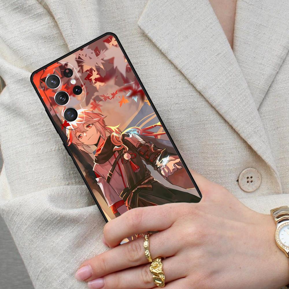 Genshin Impact Kaedehara Kazuha PATTERN Cell Phone Case for Samsung Galaxy S26 Ultra S25 S24 S23 S22 S21 S20 Note10 Cover