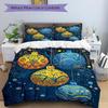 3pc Festive Atmosphere Style Cover Set - 1 Quilt Cover + 2 Pillowcases, All Seasons Bedroom Setting, Perfect for Home001